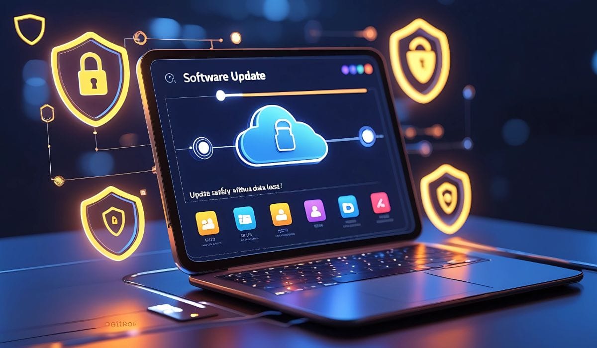 how to update software without losing data